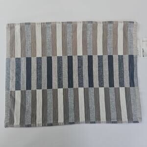 IKEA Mittbit‎ Striped Geometric Natural Cotton 18 x 14 PLACEMAT